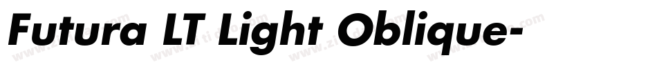 Futura LT Light Oblique字体转换
